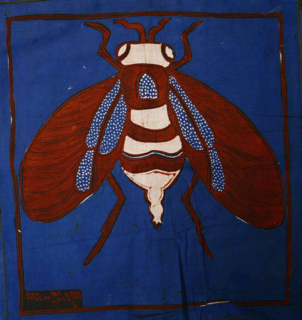 LoU Zeldis, Set of natural indigo & soga insect napkins, 1998 - 2010