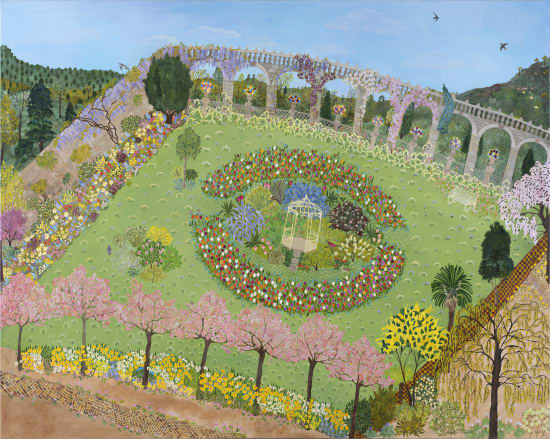 Hepzibah Swinford, English Garden in Spring, 2021