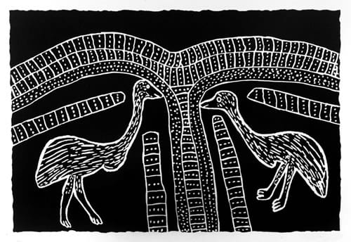 Jimmy Pike, Two Karnanganyja — Two Emus, 1989