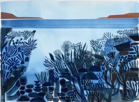 Ashley Amery, Blue Coral Reef, 2022