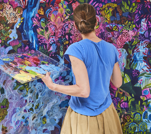 Ashley Amery, In her Studio