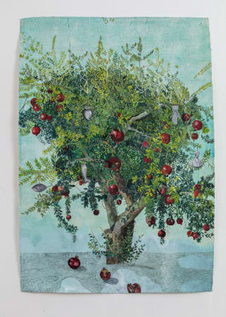 Sophie Charalambous, Pomegranate Tree with Silver Tamata , 2021
