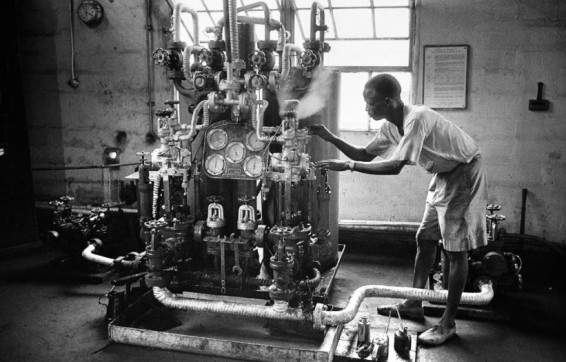 Man and machine, Nigeria, 1959