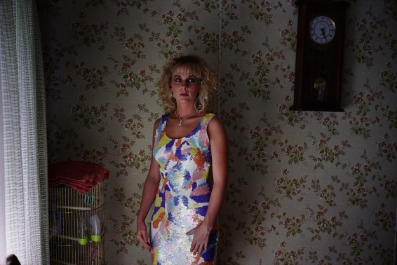 Camy wearing dress, Kentucky, 1987