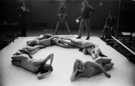 During the shooting of Anthon Beeke's alphabet, Amsterdam, 1970