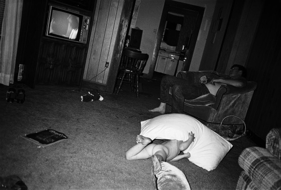 Amanda with pillow, Cumberland, 1987