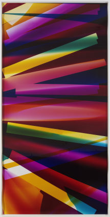 Walead Beshty, Six Magnet, Three Color Curl (CMY: Irvine, California, September 6th 2009, Fuji Crystal Archive Type C), 2009