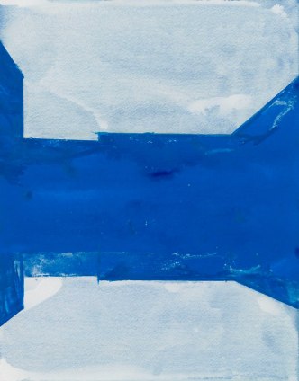 Hurvin Anderson, Peter's Series: Cobalt Blue and White I, 2007