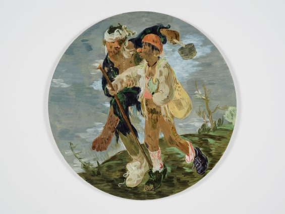 Salman Toor, Wandering Beggars, 2022