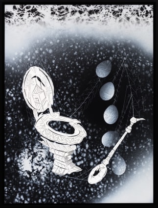 Lari Pittman, Nocturne #6, 2015