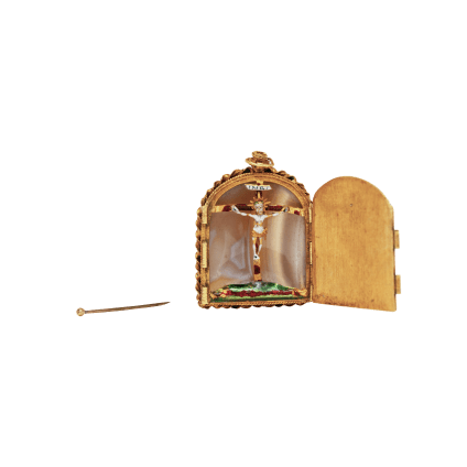Devotional Pendant with Scenes of the Annunciation and Crucifixion, Probably Italy, c. 1500