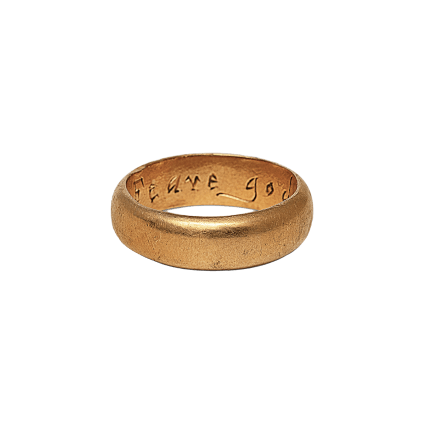 Posy Ring with motto “Feare god love me”