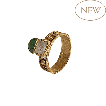 High Medieval Emerald Dome Ring