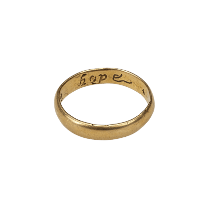 Posy Ring “*I live in hope*”