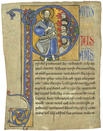 French Painter, Saint Paul the Apostle, in an initial ‘P’