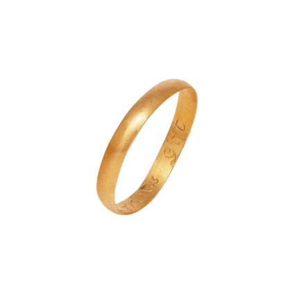 Posy Ring “A True frinds gift” , England, 18th century