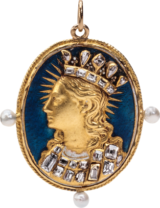 Pendant with Virgin Mary as Queen of Heaven