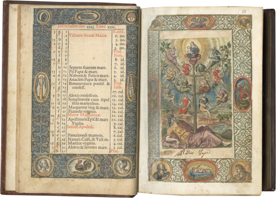 Officium B[eatae] Mariae Virginis, Nuper reformatum, et Pii V. Pont[ificis] Max[imis] iussu editum (Printed Book of Hours) , Antwerp, Christopher Plantin, 1575