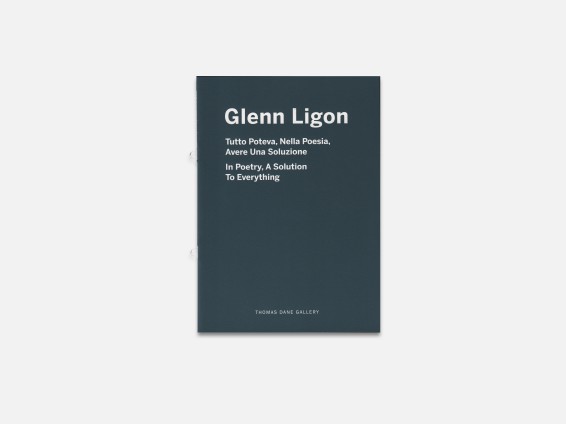 Glenn Ligon: Tutto Poteva, Nella Poesia, Avere Una Soluzione/In Poetry, A Solution To Everything