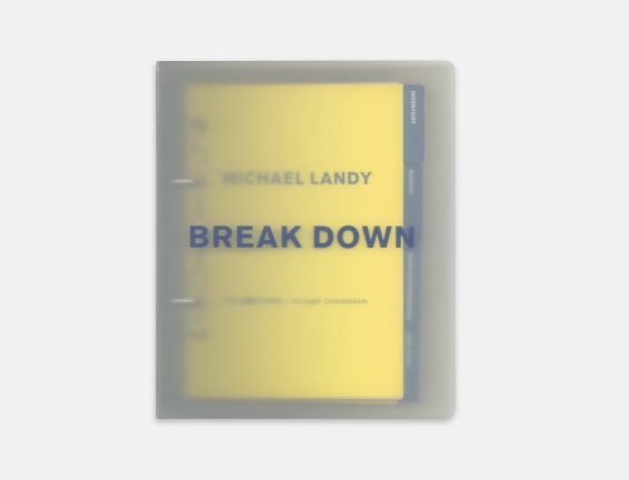 Michael Landy: Break Down