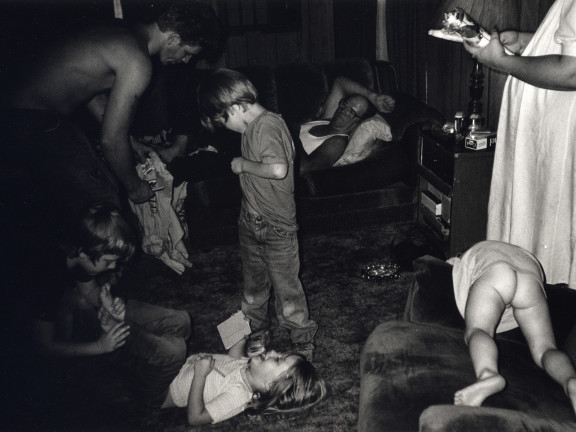 Junior and his grand children, Cumberland, Kentucky, 1987