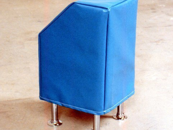 Turquoise leatherette box (2001) + Our official instruction (Associative Photograph #1), 2004, 2001-2004
