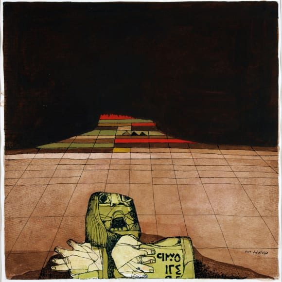 Dia al-Azzawi, Crying Woman, 1975