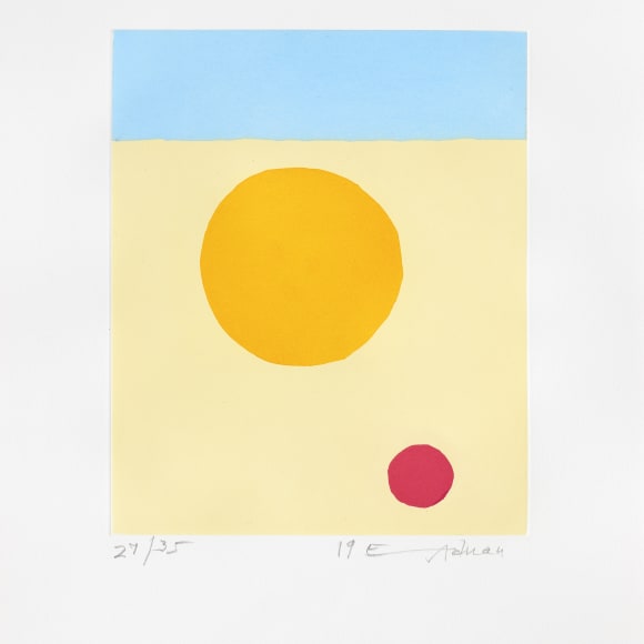 Etel Adnan, Poids de la Lune II, 2019
