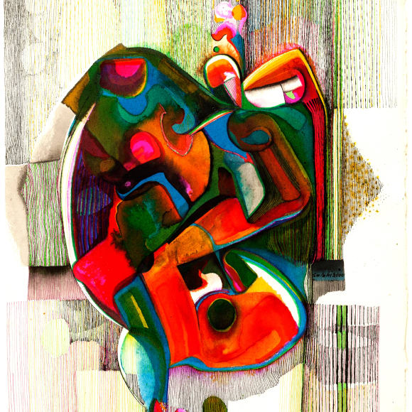 Ibrahim Salahi, Bridegroom on Horse , 2002