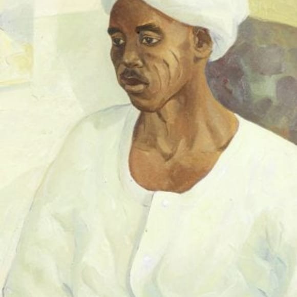 Ibrahim Salahi, PORTRAIT OF A SUDANESE GENTLEMAN, 1951