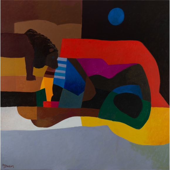 Dia al-Azzawi, Sleeping Gypsy, 2017