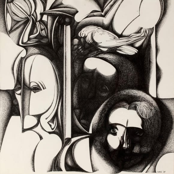 Ibrahim Salahi, The Day a Dove Visited Us, 1987