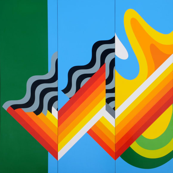 Mohamed Melehi, Zig Zag, 2011