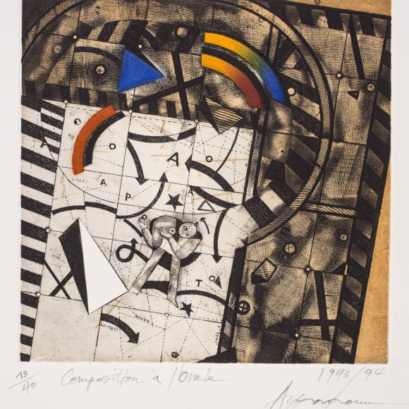 Assadour, Composition à l'ovale , 1993/94