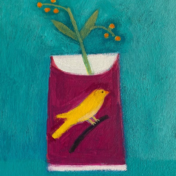 Jill Leman PPRWS Hon. RE - Little Yellow Bird