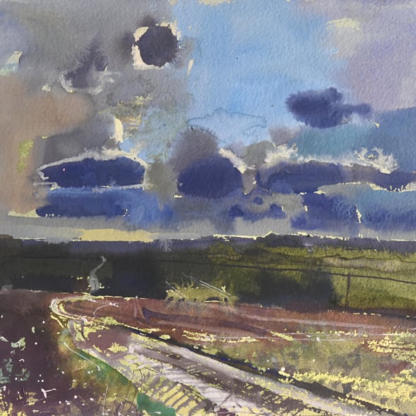 Richard Pikesley RWS - Sky & Plough, Vale Country