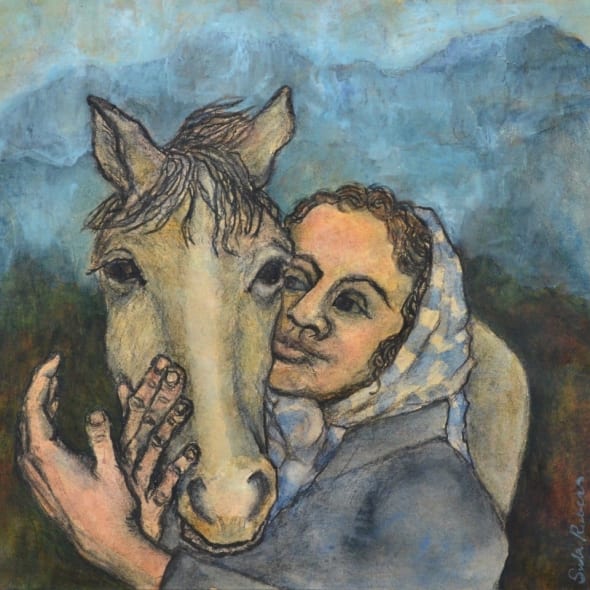 Sula Rubens RWS - Girl with Horse