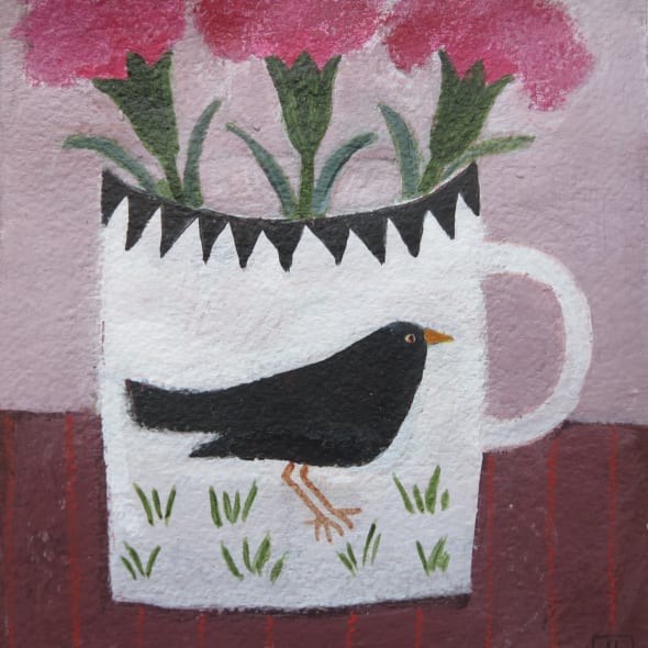 Jill Leman PRWS - Mary's Blackbird Mug