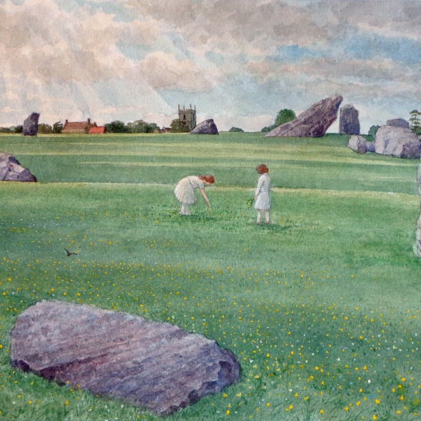 David Payne RWS - Gathering Flowers, Stanton Drew