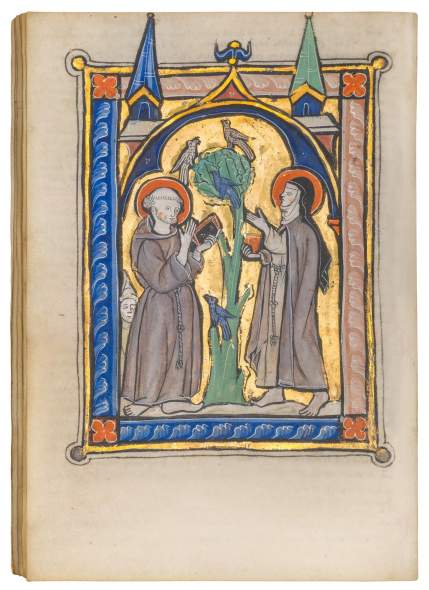 Workshop of the Franciscan Master of Bruges, From the Lifetime of St Francis: A luxurious Psalter, c. 1255-1260