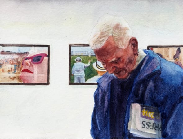 Dad with Martin Parr at Dorcester Hospital, 2025