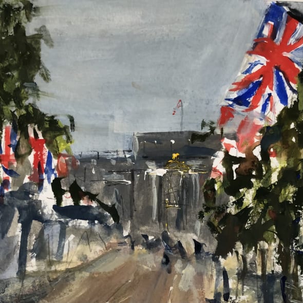 Flags to Buckingham Palace