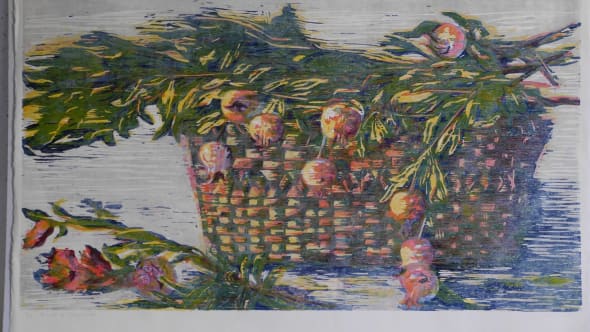 Basket of Pomegranates