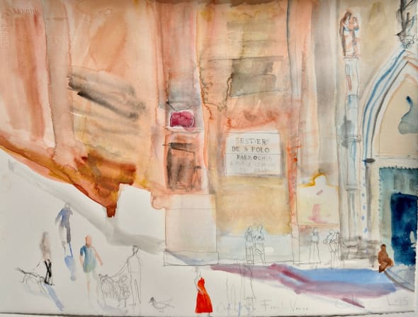 Outside the Frari