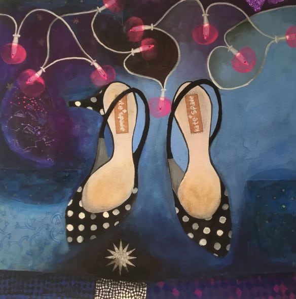 Kitten Heels with Fairy Lights
