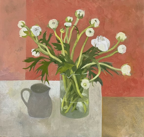 Peony Buds and a Small Jug