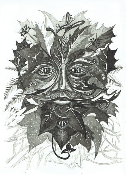 Winter Green Man