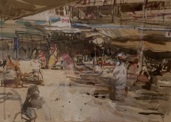 Hustle and Bustle in the Market, Marrakesh