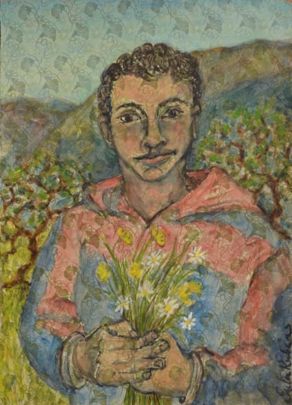 Boy with Flowers