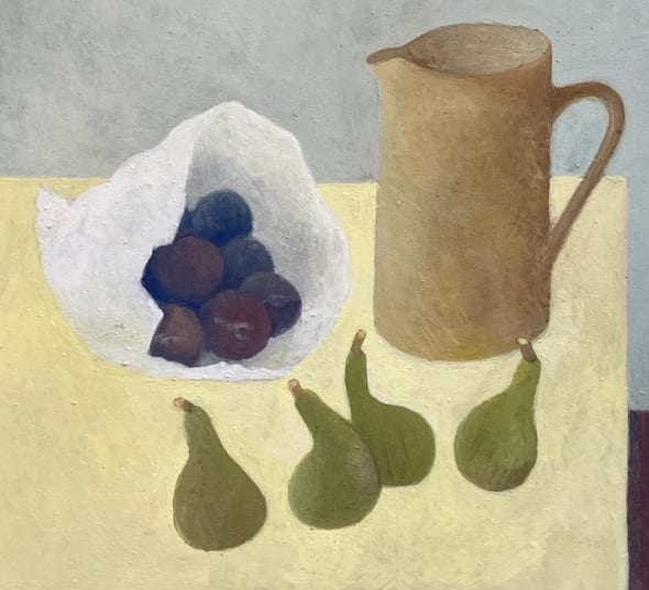 Plums in a White Paper Bag